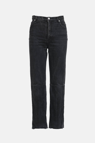 Celine Paneled Straight Leg Jeans