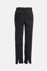 Celine Paneled Straight Leg Jeans
