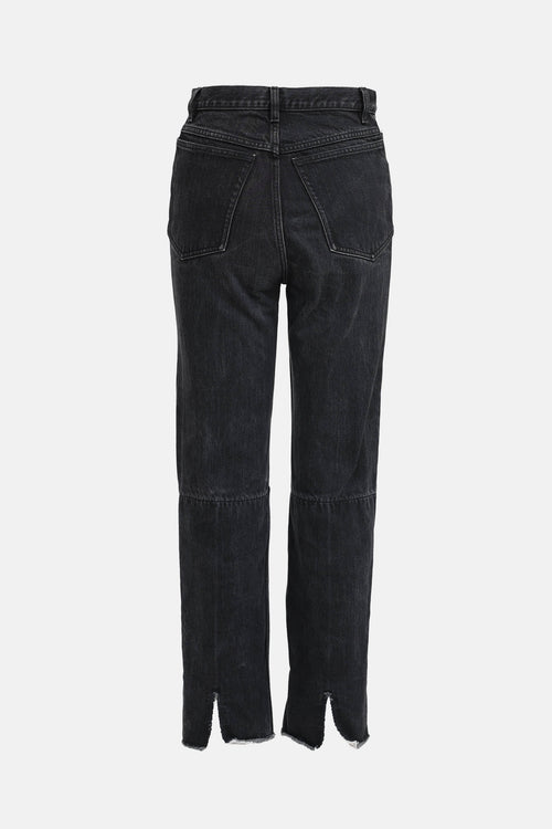 Celine Paneled Straight Leg Jeans