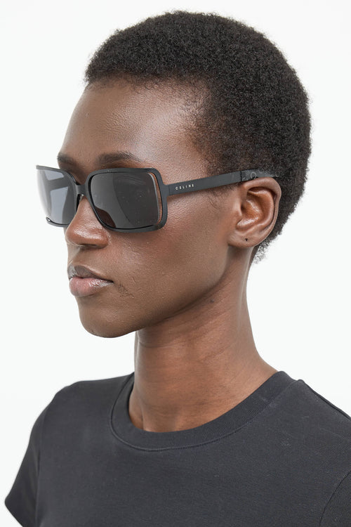 Celine SC1015 Rectangle Metal Sunglasses