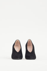 Celine Black Suede Heel