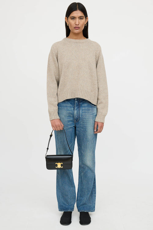 Celine Leather Claude Triomphe Bag