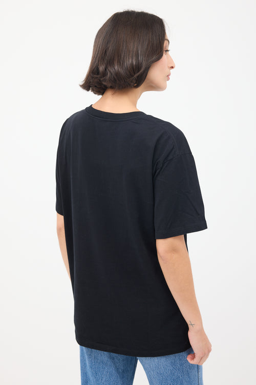 Celine Black & White Logo T-Shirt