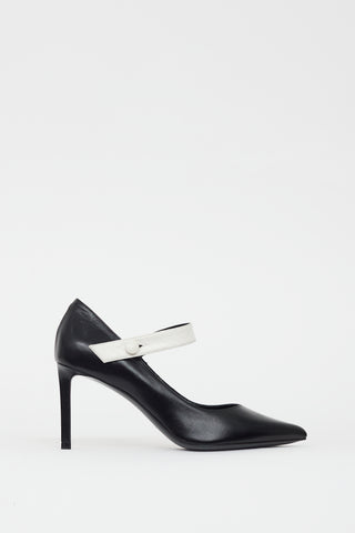Celine Black & White Mary Jane Pump