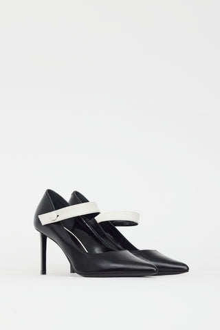 Celine Black & White Mary Jane Pump