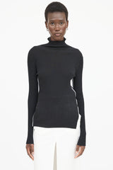 Celine Piped Mock Neck Top