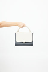 Celine Black & Yellow Leather Medium Trapeze Bag