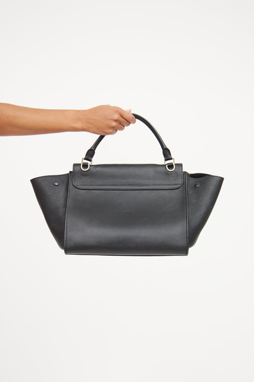 Celine Black Trapeze Leather Bag