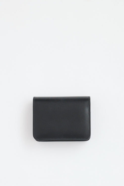 Celine Leather Triomphe Bi-Fold Wallet