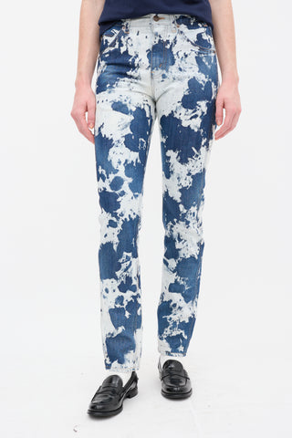 Celine Blue Acid Wash Slim Leg Jeans