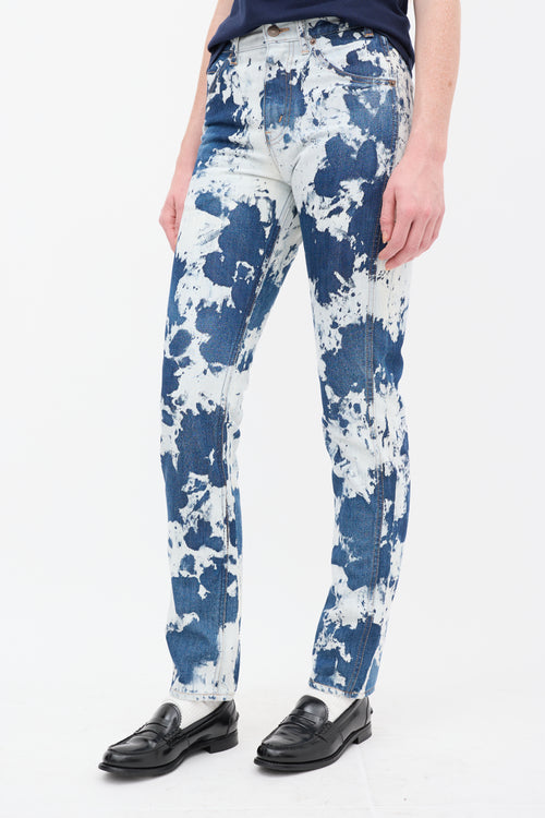 Celine Blue Acid Wash Slim Leg Jeans