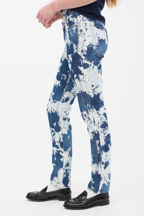 Celine Blue Acid Wash Slim Leg Jeans