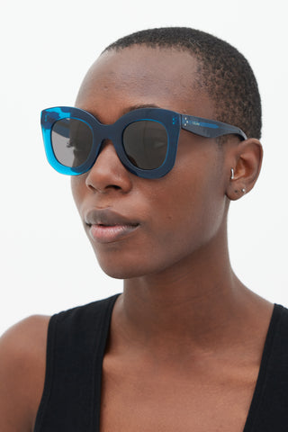 Celine Blue CL 41093/S Square Sunglasses