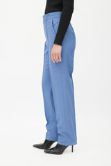 Celine Blue Straight Leg Trouser