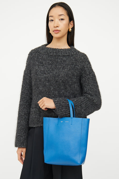 Celine Blue Small Vertical Cabas Bag