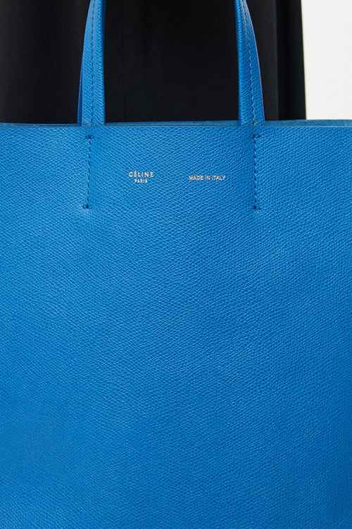 Celine Blue Small Vertical Cabas Bag