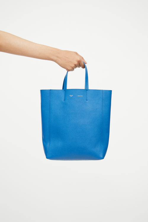 Celine Blue Small Vertical Cabas Bag