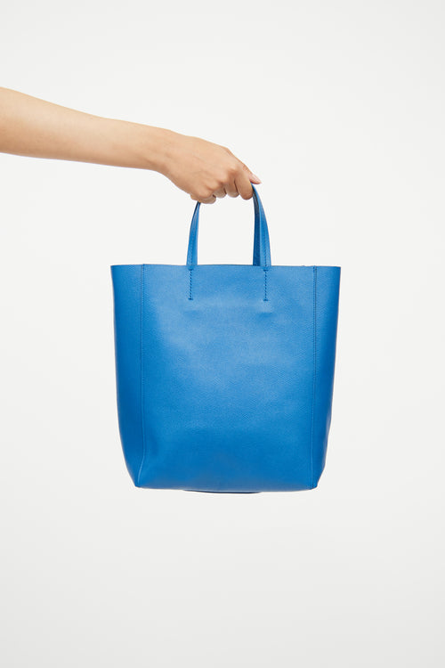 Celine Blue Small Vertical Cabas Bag