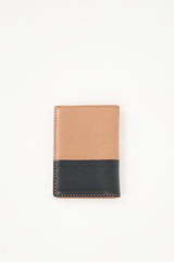 Celine Brown & Black Leather Bifold Card Holder