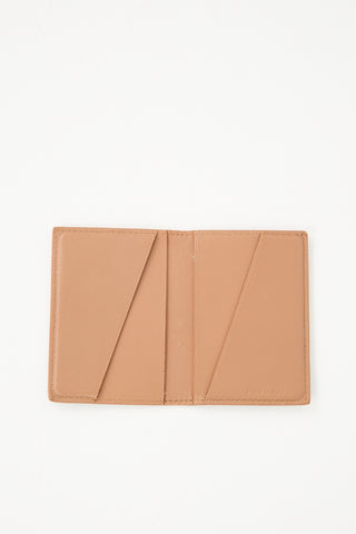 Celine Brown & Black Leather Bifold Card Holder