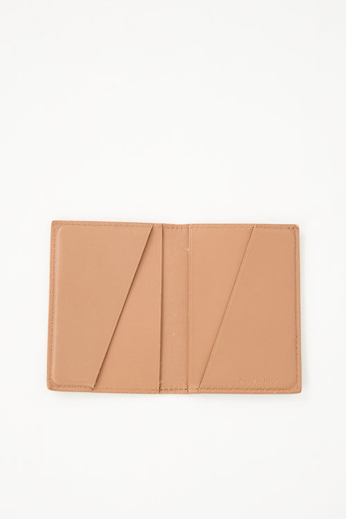 Celine Brown & Black Leather Bifold Card Holder