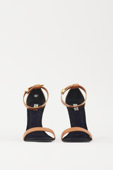 Celine Brown & Black Leather & Suede Heel