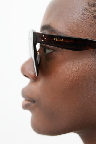Celine Brown CL4005IN Oversized Square Sunglasses