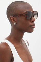 Celine Brown CL40096F Square Sunglasses