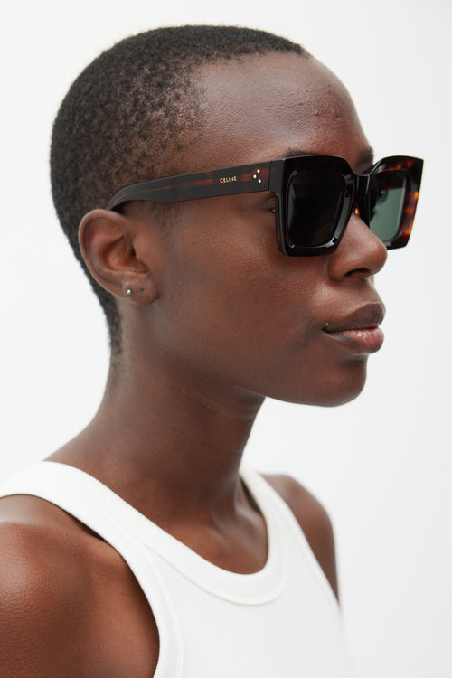 Celine Brown CL40130I Rectangular Sunglasses