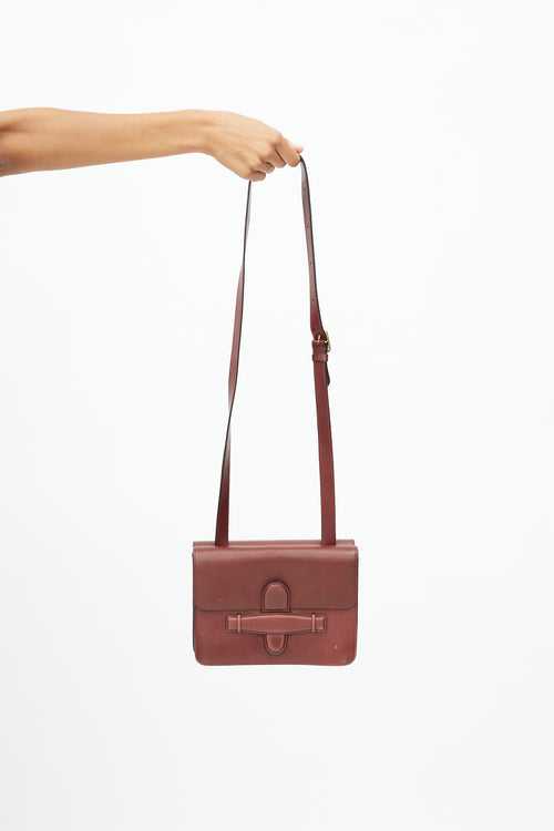 Celine Brown Leather Crossbody Bag
