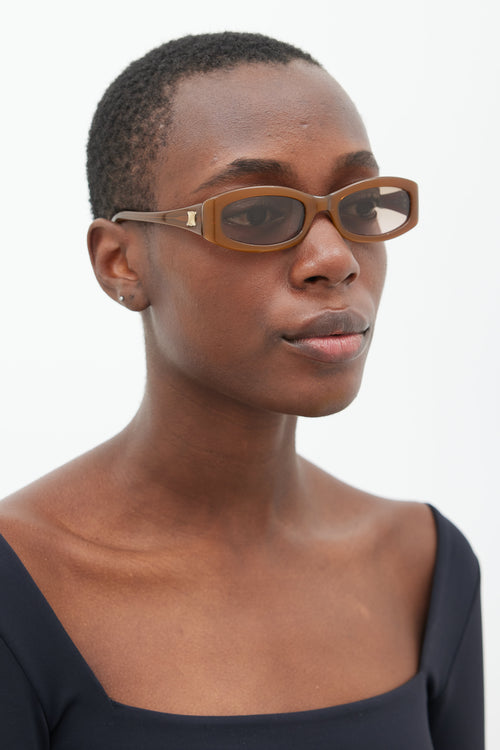 Celine Brown SC1501 Rectangular Sunglasses