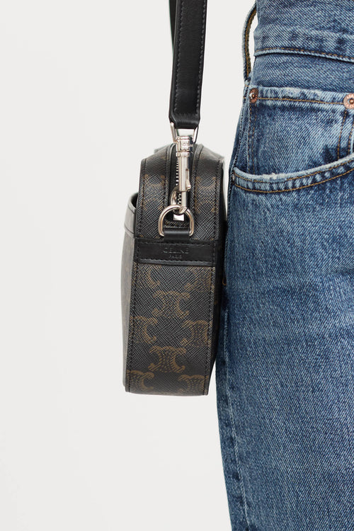Celine Small Triomphe Monogram Messenger Bag