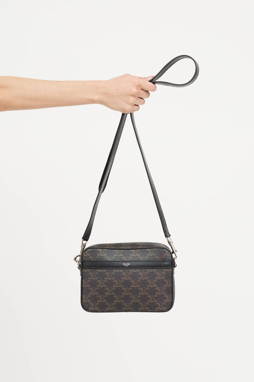 Celine Small Triomphe Monogram Messenger Bag