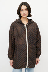 Celine Brown & Yellow Triomphe Monogram Jacket