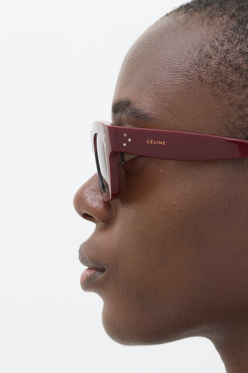 Celine Burgundy CL41396/S Square Sunglasses