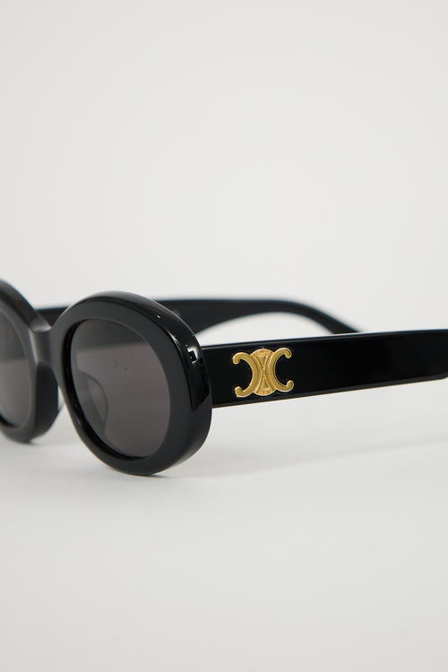 Celine CL40194U Triomphe Oval Sunglasses