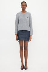 Celine Cashmere Cable Knit Sweater