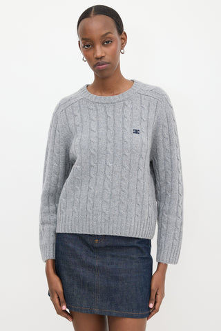 Celine Cashmere Cable Knit Sweater