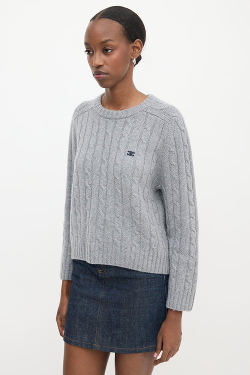 Celine Cashmere Cable Knit Sweater