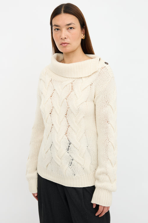 Celine Cashmere Cable Knit Sweater