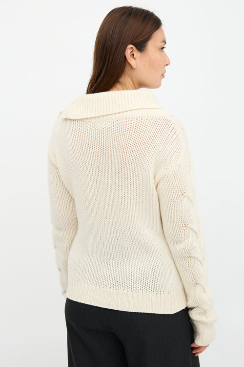 Celine Cashmere Cable Knit Sweater