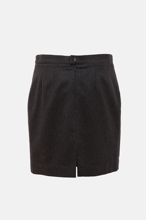 Celine Vintage Wool Chain Link Skirt
