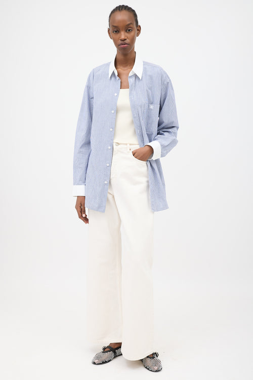 Celine Chambray Striped Shirt
