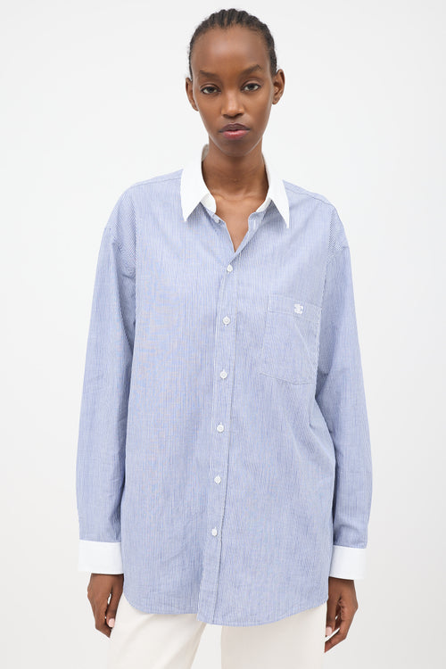 Celine Chambray Striped Shirt