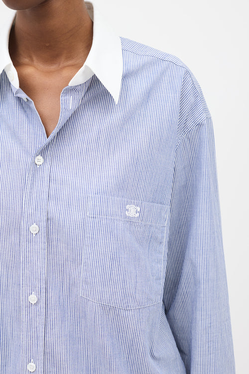 Celine Chambray Striped Shirt