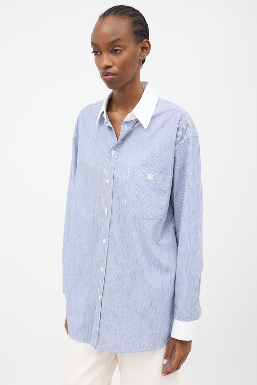 Celine Chambray Striped Shirt