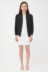 Celine Crepe Chiffon Polka Dot Shirt