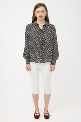 Celine Crepe Floral Blouse