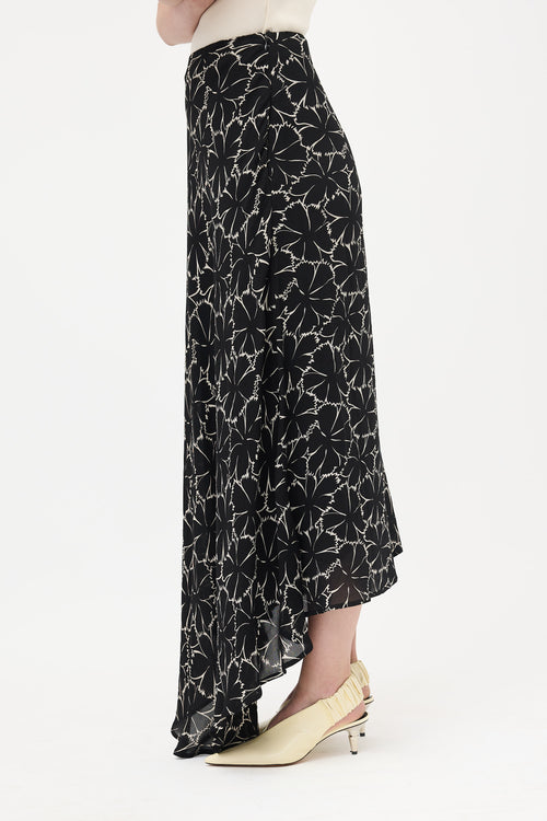 Celine Crepe Floral Maxi Skirt