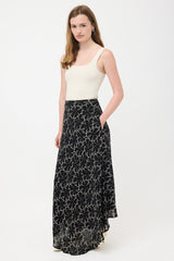 Celine Crepe Floral Maxi Skirt